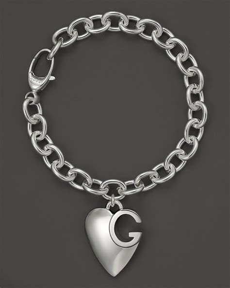 gucci silver charm bracelets